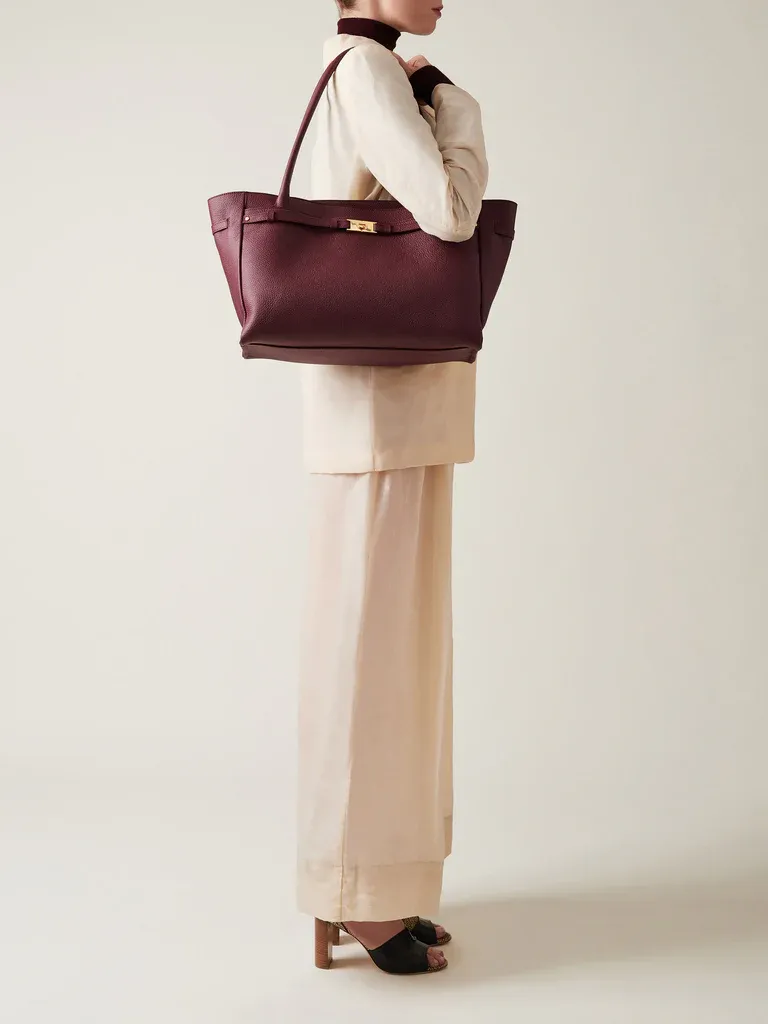 TORINESE BORSA SHOPPING LARGE - MERLOT