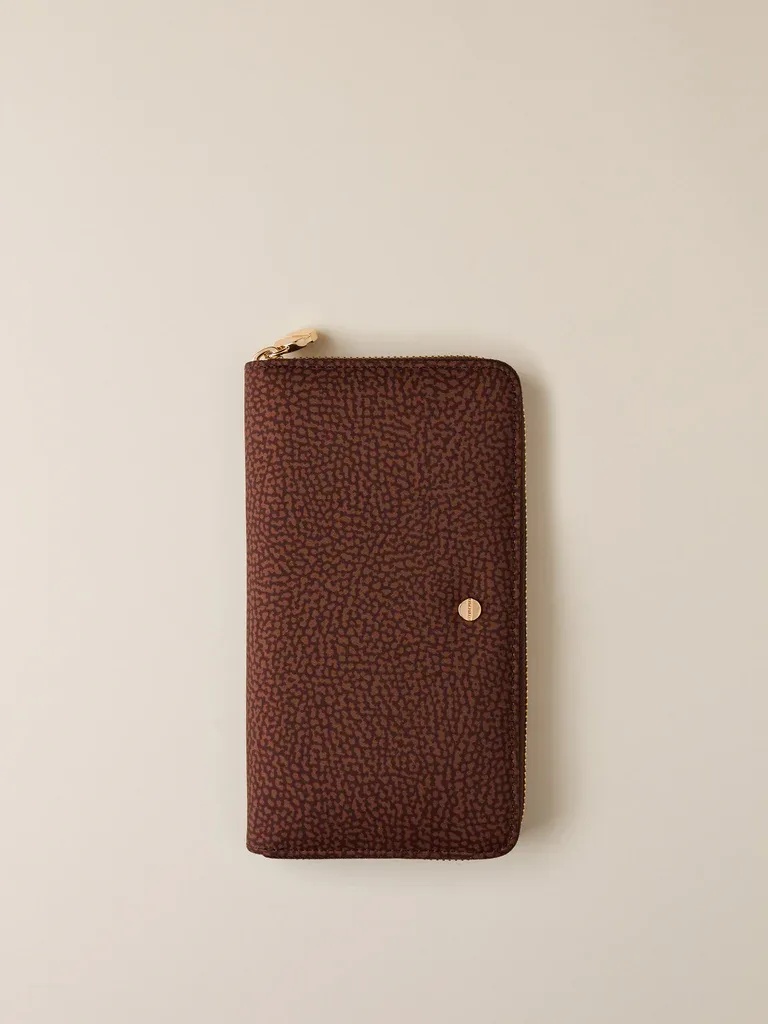 PORTAFOGLIO ZIP AROUND MEDIUM - NOISETTE