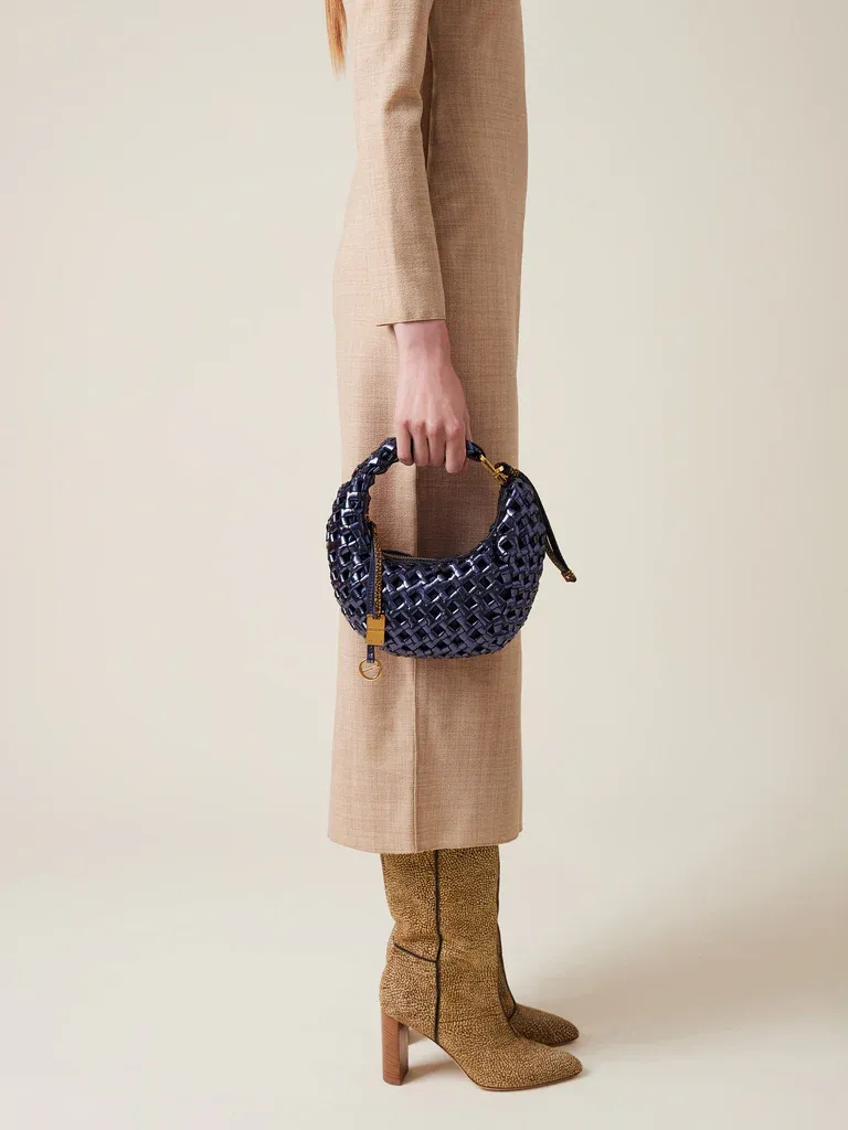 NIDO BORSA HOBO MINI - KLEIN BLU