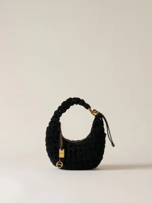 NIDO BORSA HOBO MINI - NERO