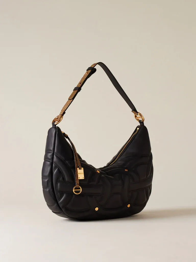 RONDO' BORSA HOBO MEDIUM - NERO