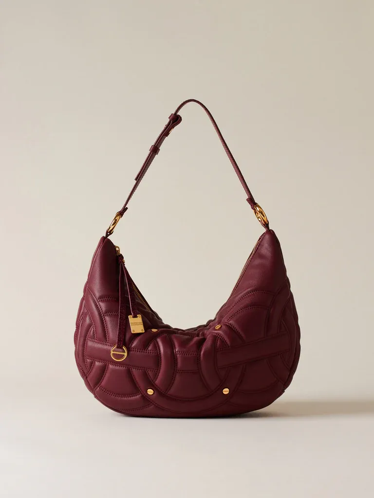 RONDO' BORSA HOBO MEDIUM - MERLOT