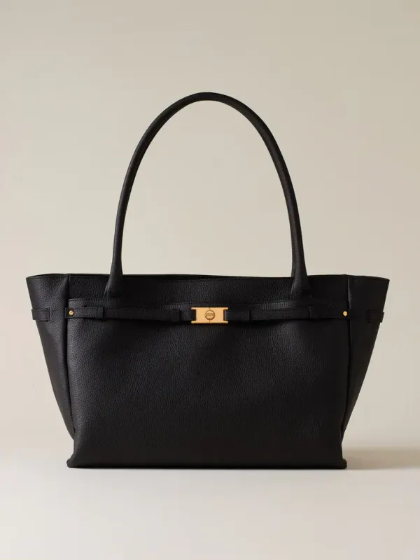 TORINESE BORSA SHOPPING LARGE - NERO