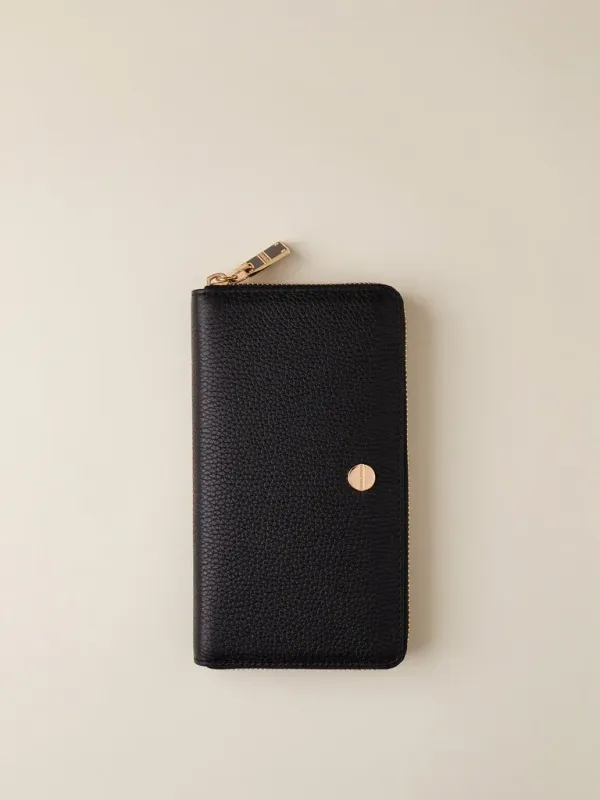 PORTAFOGLIO ZIP AROUND- NERO