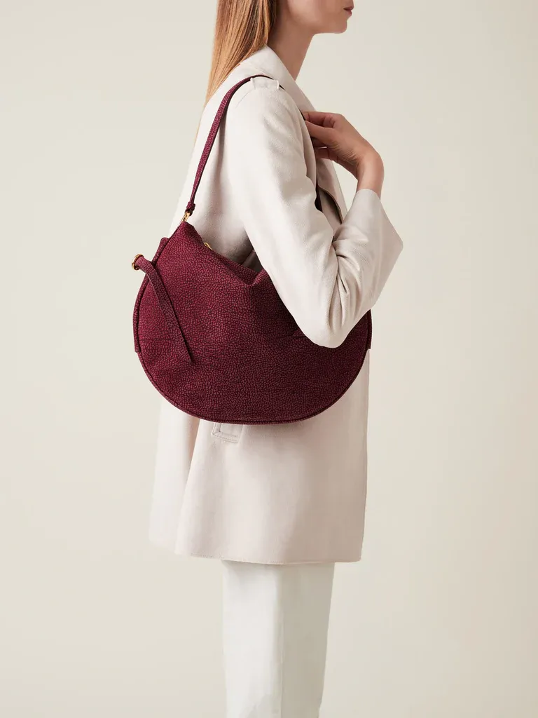 BRINDLE HOBO MEDIUM -  CAMOSCIO MERLOT