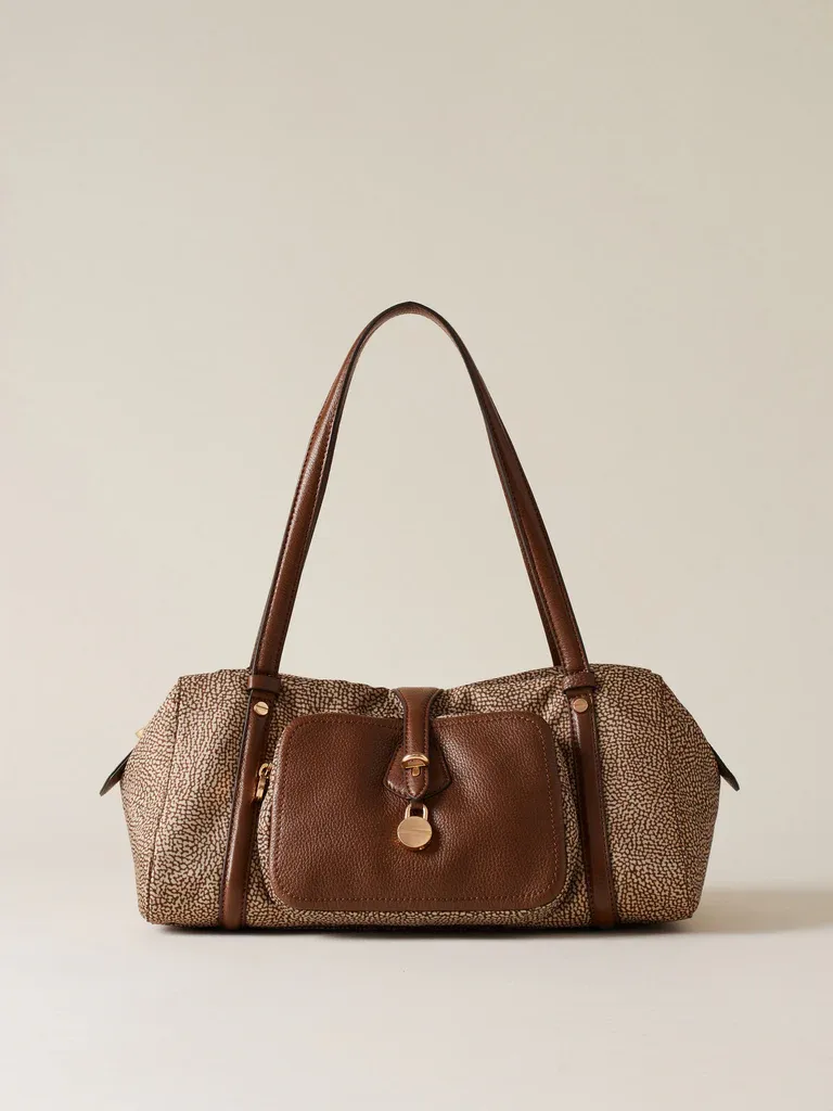 POCHE BOWLER BAG MEDIUM -  BEIGE MARRONE