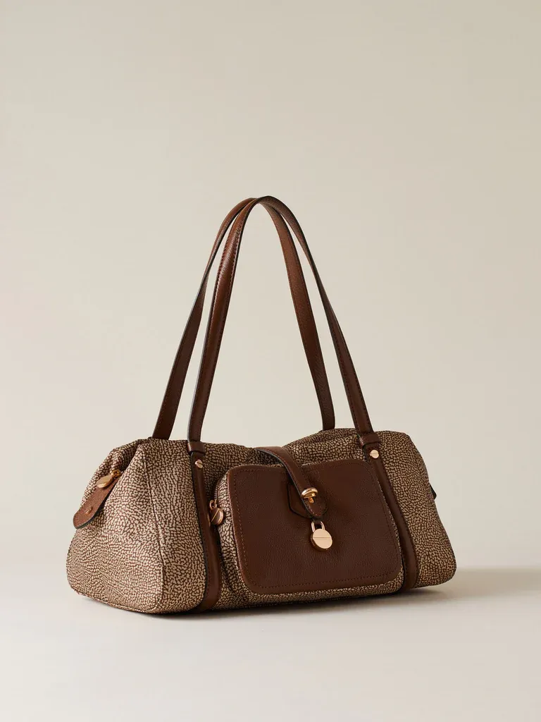 POCHE BOWLER BAG MEDIUM -  BEIGE MARRONE