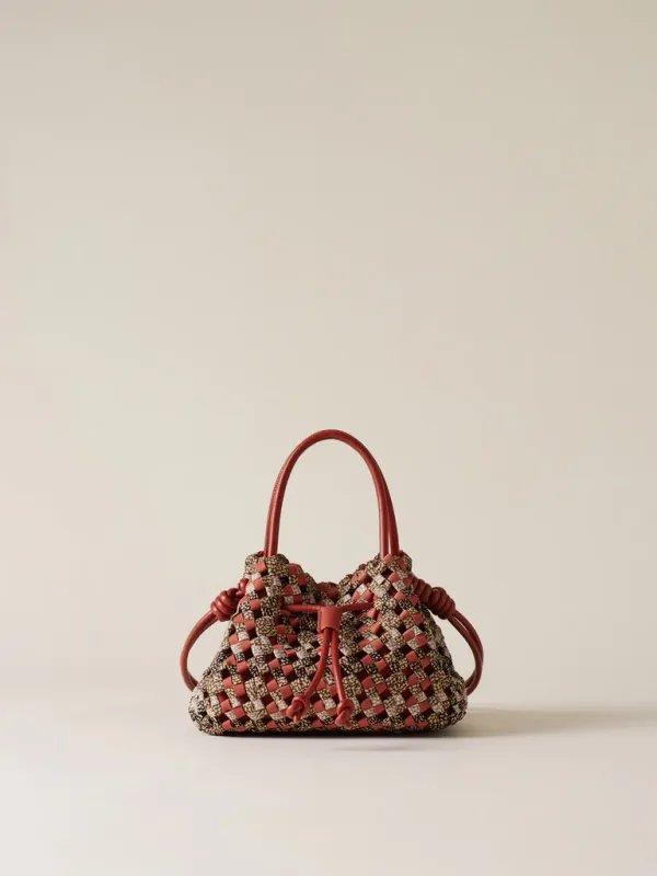 Nido borsa mini - Multicolore op/ red papaya