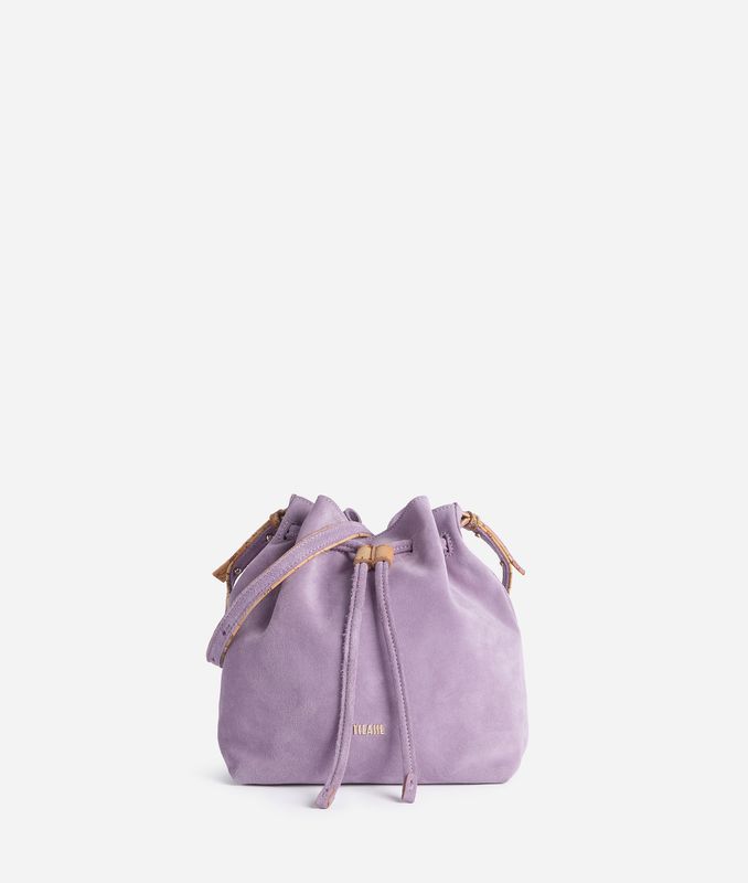 Tribal Leather borsa secchiello -Lilla