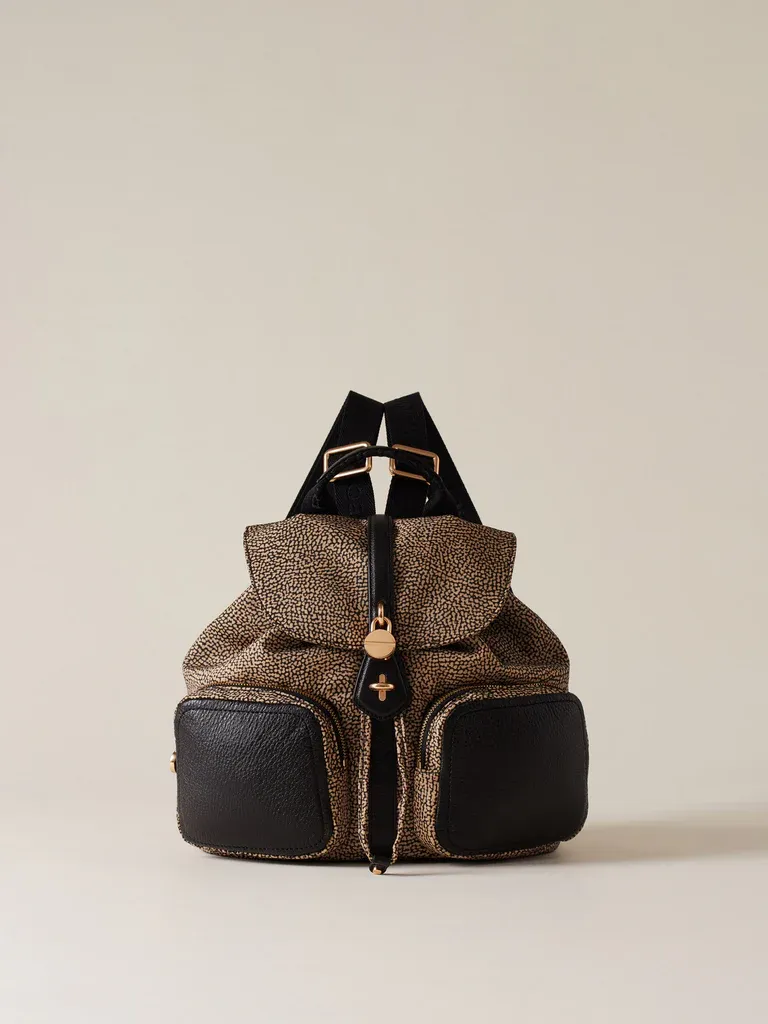 ZAINO MEDIUM - OP NATURALE/ NERO