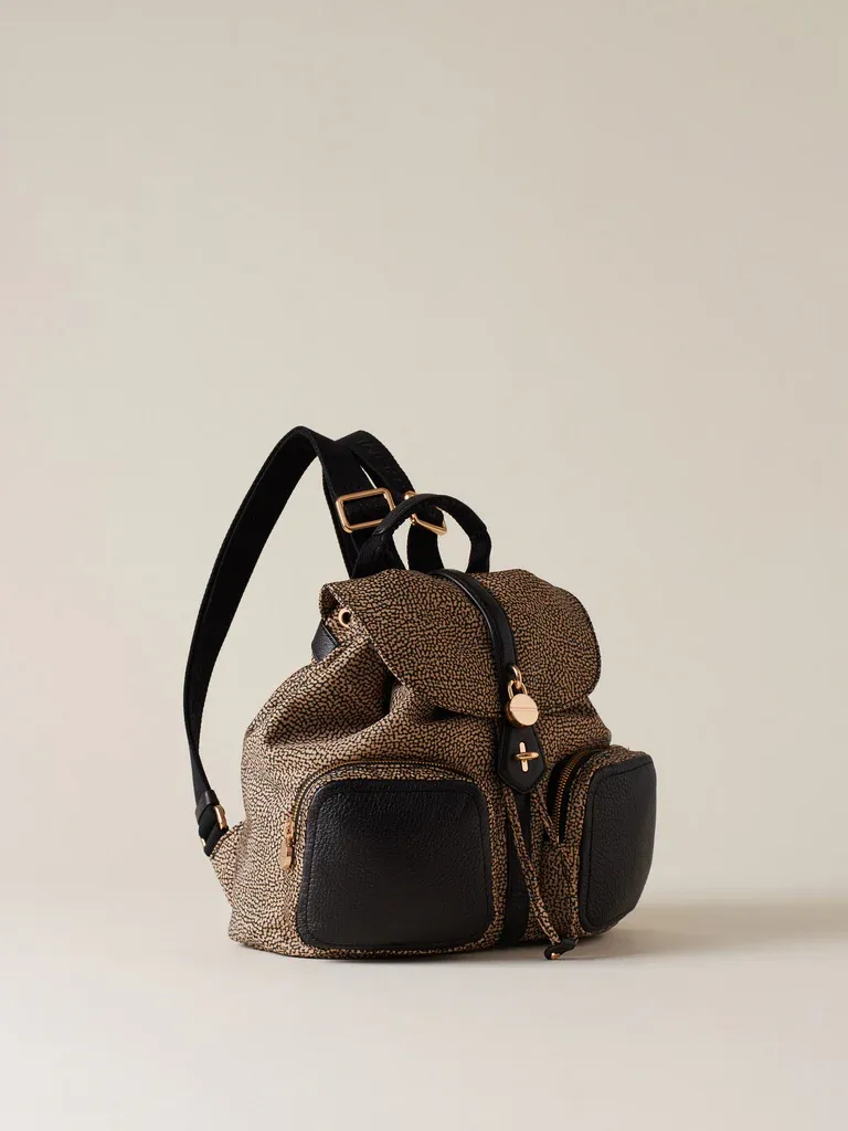 ZAINO MEDIUM - OP NATURALE/ NERO