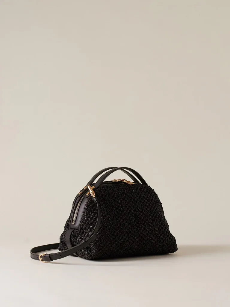 BAULETTO SMALL - TESTA MORO / EBANO