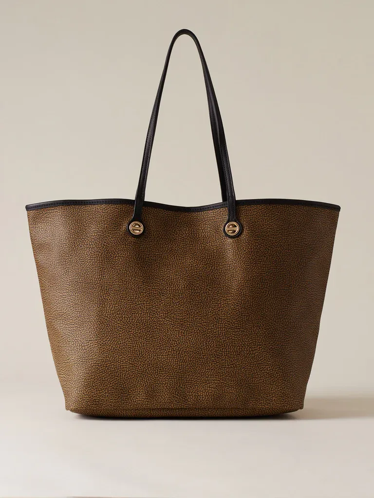 BORSA SHOPPING LARGE - OP NATURALE/NERO BORSA SHOPPING LARGE - OP NATURALE/NERO