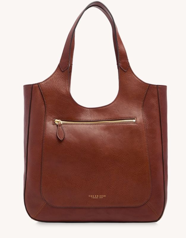 BORSA HOBO IN PELLE MARRONE