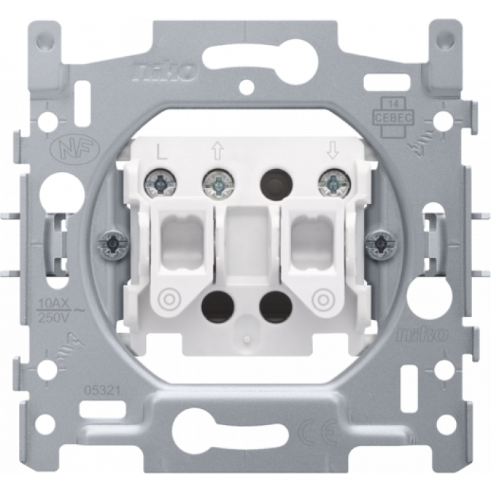 SOKKEL ROLLUIKDRUKKNOP 170-15900
Niko Sokkel voor rolluikdrukknop, elektrisch gescheiden, 10A*250 Vac