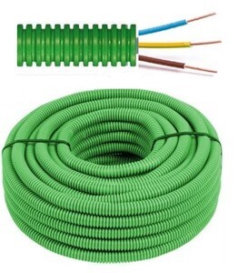 Flexibele voorbedrade buis met VOB installatiedraad - 3G4mm² Ø 20mm, 100 meter - FLEX FE3G40