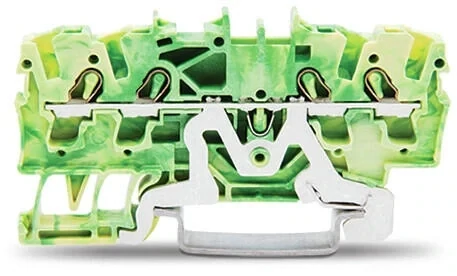 Item no. 2002-1407
4-conductor ground terminal block; 2.5 mm²; suitable for Ex e II applications; side and center marking; DIN-rail 35 x 15 and 35 x 7.5; Push-in CAGE CLAMP®; 2,50 mm²; green-yellow Item no. 2002-1407
4-conductor ground terminal block; 2.5 mm²; suitable for Ex e II applications; side and center marking; DIN-rail 35 x 15 and 35 x 7.5; Push-in CAGE CLAMP®; 2,50 mm²; green-yellow