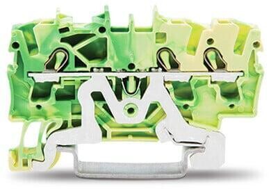 Item no. 2002-1307
3-conductor ground terminal block; 2.5 mm²; suitable for Ex e II applications; side and center marking; DIN-rail 35 x 15 and 35 x 7.5; Push-in CAGE CLAMP®; 2,50 mm²; green-yellow Item no. 2002-1307
3-conductor ground terminal block; 2.5 mm²; suitable for Ex e II applications; side and center marking; DIN-rail 35 x 15 and 35 x 7.5; Push-in CAGE CLAMP®; 2,50 mm²; green-yellow