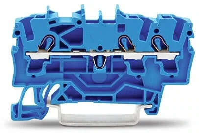 Item no. 2002-1304
3-conductor through terminal block; 2.5 mm²; for Ex e II and Ex i applications; side and center marking; for DIN-rail 35 x 15 and 35 x 7.5; Push-in CAGE CLAMP®; 2,50 mm²; blue Item no. 2002-1304
3-conductor through terminal block; 2.5 mm²; for Ex e II and Ex i applications; side and center marking; for DIN-rail 35 x 15 and 35 x 7.5; Push-in CAGE CLAMP®; 2,50 mm²; blue