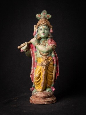 Antique statue : Krishna with flute