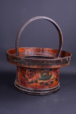 Decorated wedding basket, Qing Dynasty