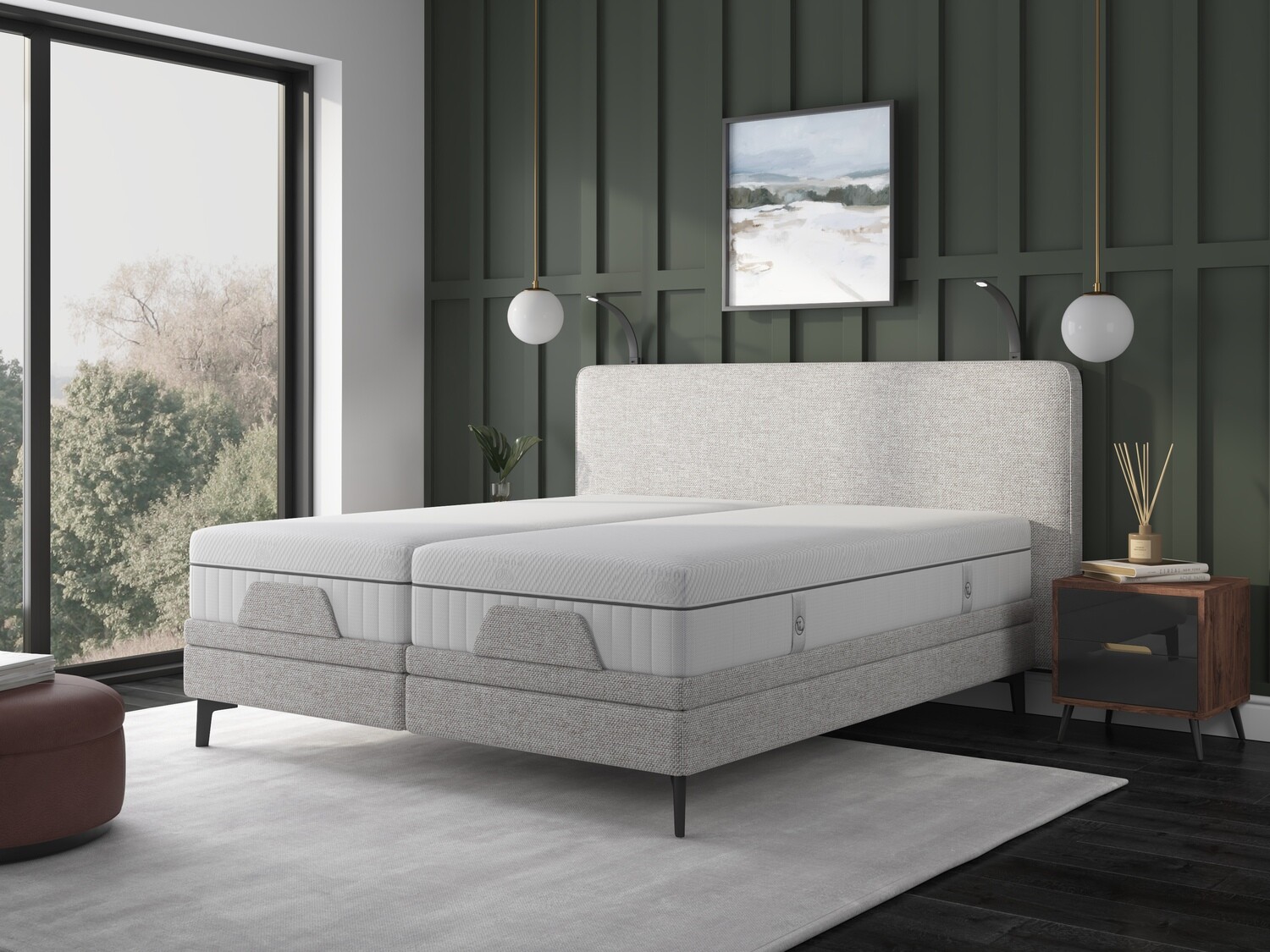 Flow pocket elektrische 1-persoons boxspring