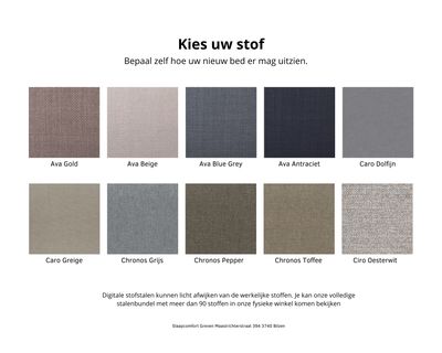 Bedkader Recor bedding 4-zijdig - stofstalen