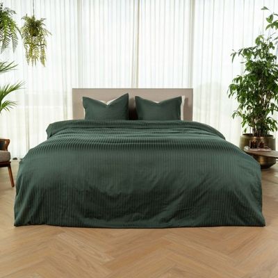 Kayori dekbedovertrek Elin Donker Groen