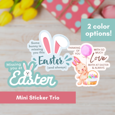 Easter MINI STICKER Trio—Baby Loss Remembrance (matte scrapbooking sticker set)