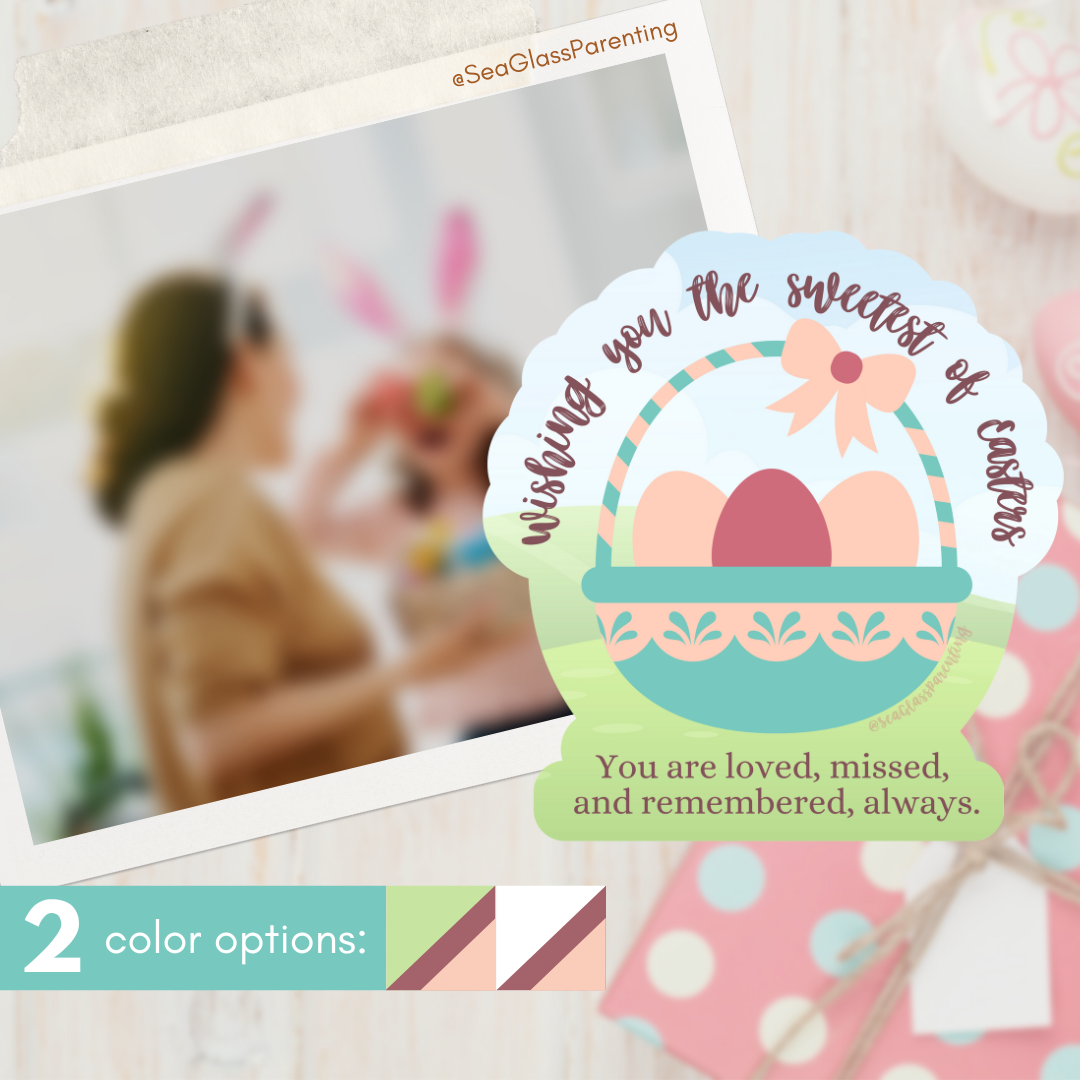 Wishing you the Sweetest of Easters—Baby Loss Remembrance (matte scrapbooking sticker)