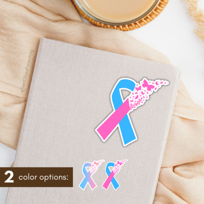 PAIL Awareness Ribbon—Baby Loss Awareness and Remembrance (sticker)