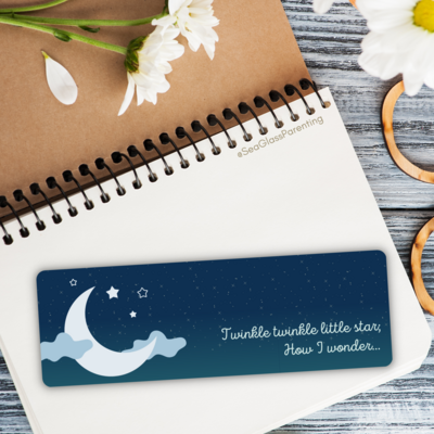 Twinkle twinkle little star, How I wonder so many things about you—Baby Loss Remembrance (bookmark)