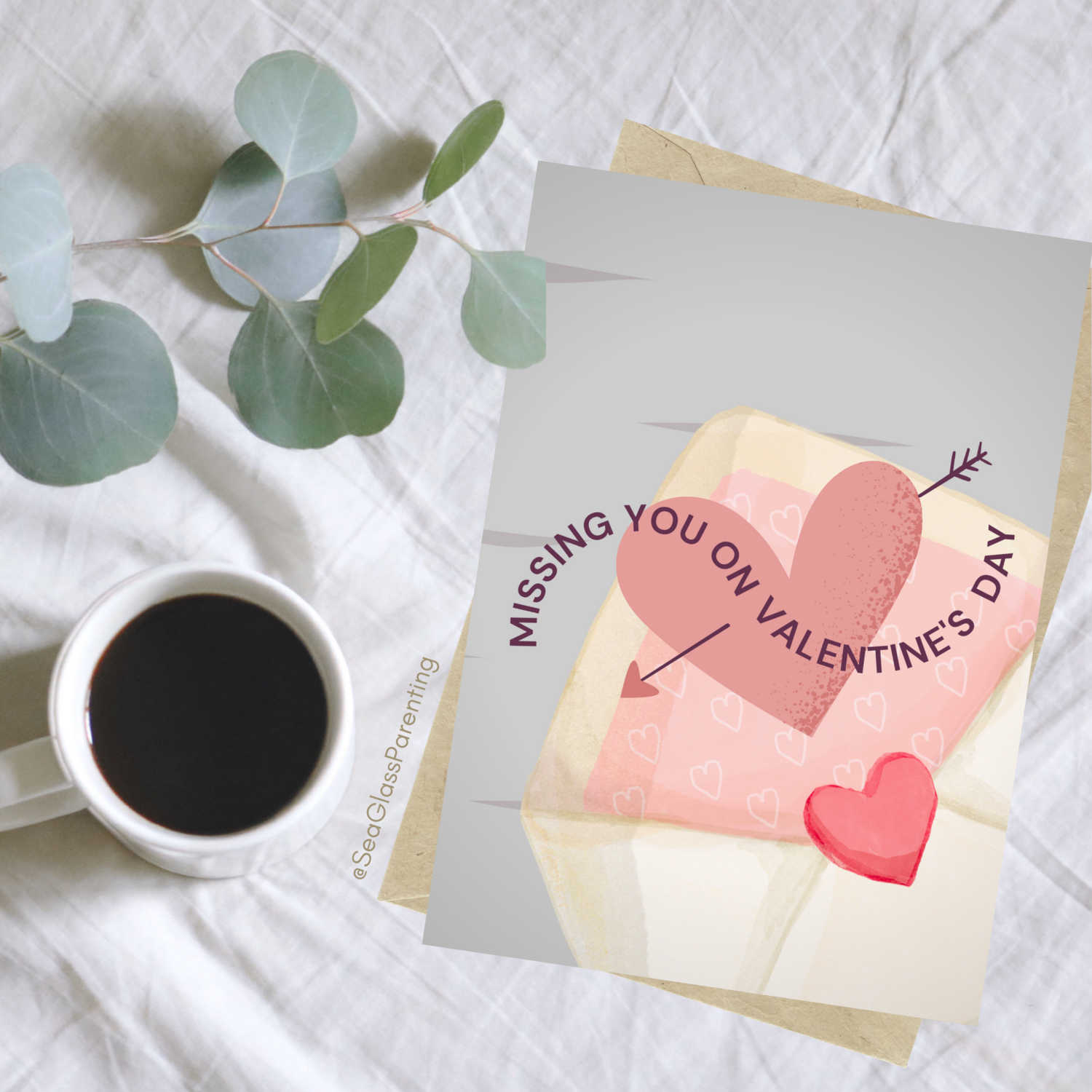 Missing you on Valentine's Day and Always—Holidays after loss (greeting card)