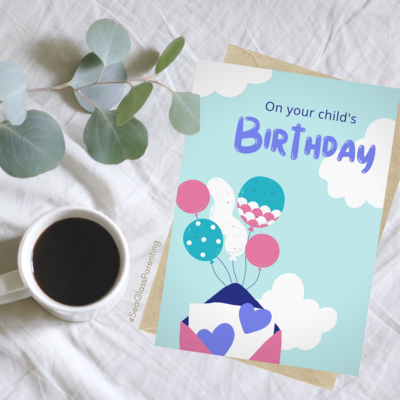 On your child's birthday, please know they made an impact on my world—Baby loss birthday (greeting card)