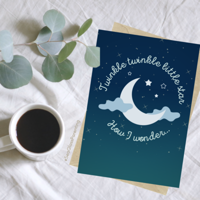 Twinkle twinkle little star, How I wonder…Letters to the Dead (greeting card)