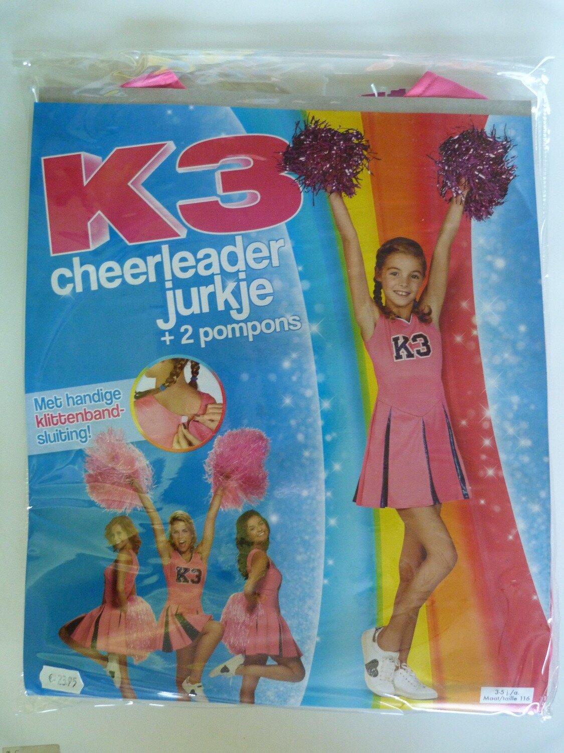 K3 Verkleedjurk Cheerleader mt 3-5