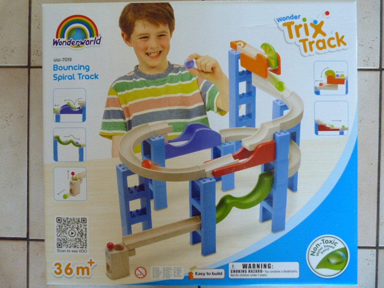 Trixtrac bouncing spiral