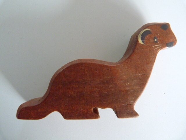 Houten bosdieren Wezel