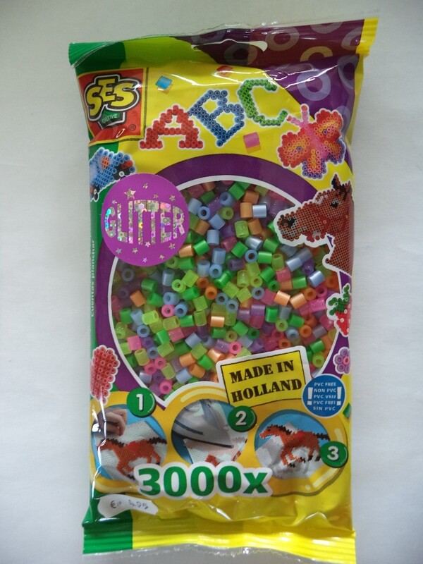 Strijkkralen glitter 3000st