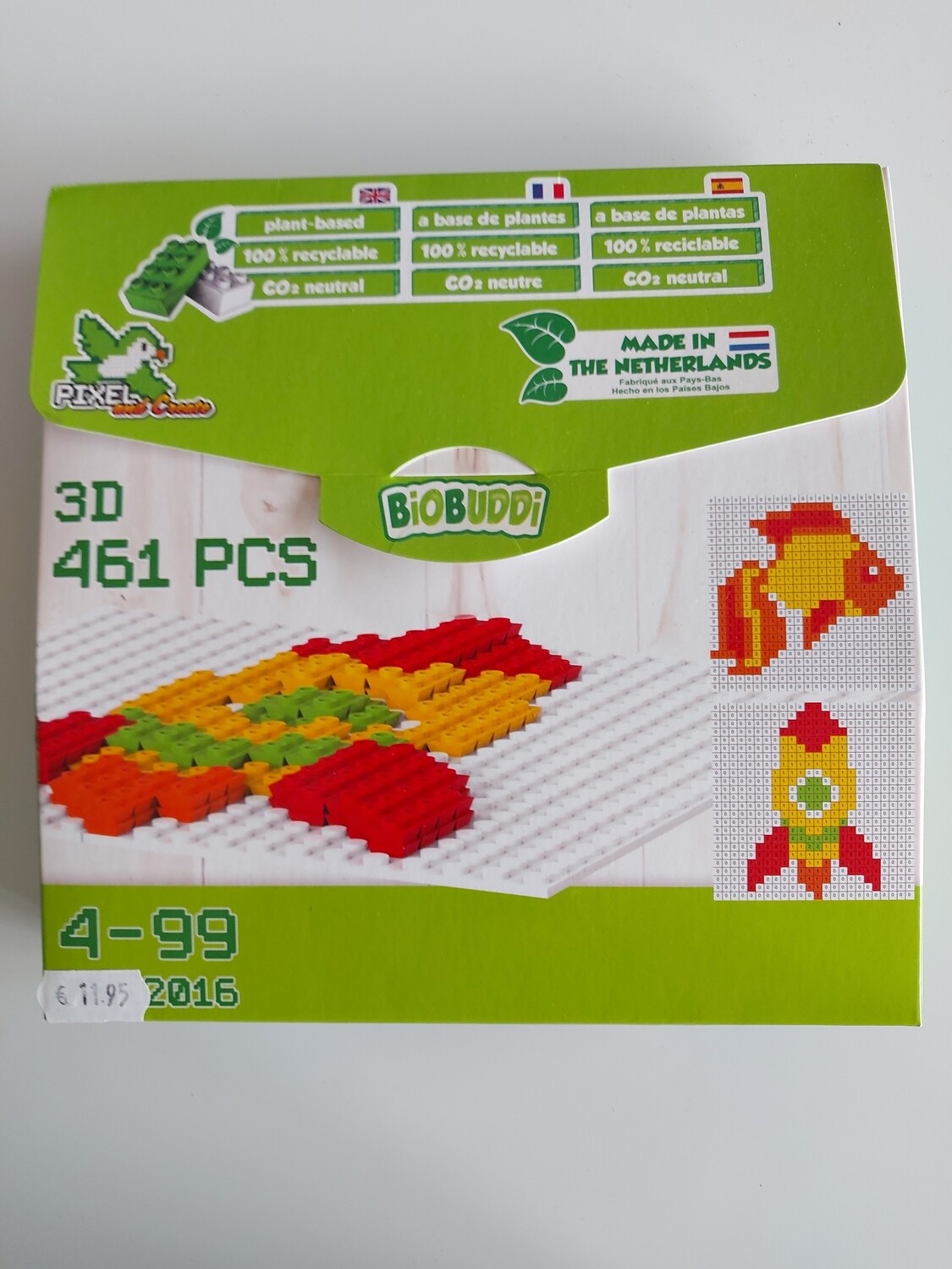 Biobuddi Pixel Art vis/raket