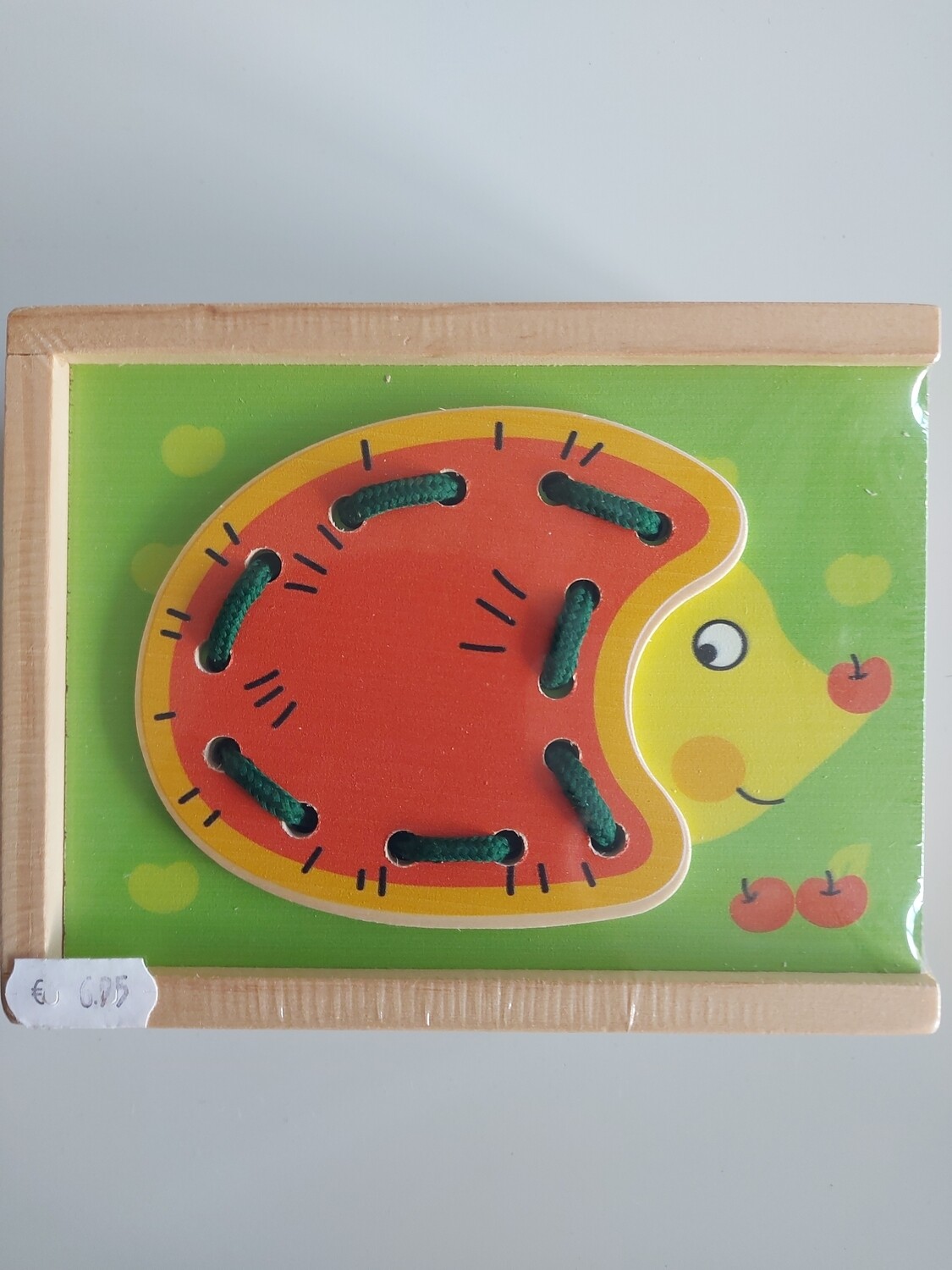 Houten Rijgpuzzelkist Dieren 9dlg