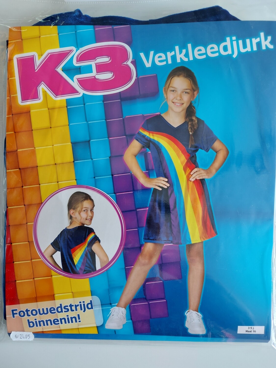 K3 Verkleedjurk Regenboog NIEUW 3-5j