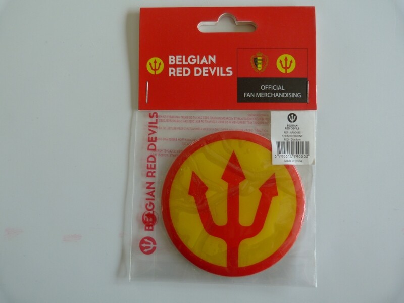 Rode Duivels Sticker geel