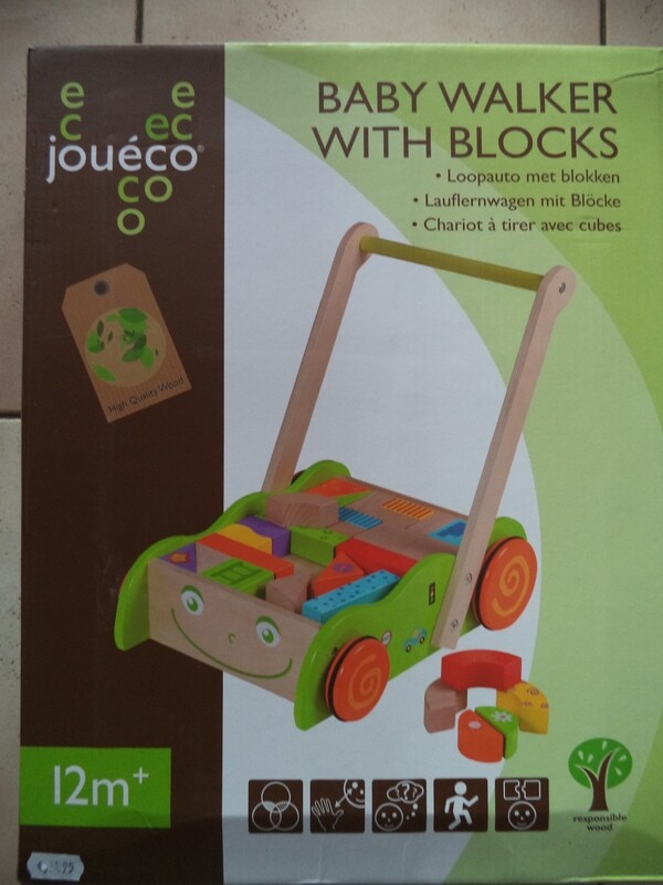 Jouéco Babywalker met blokken