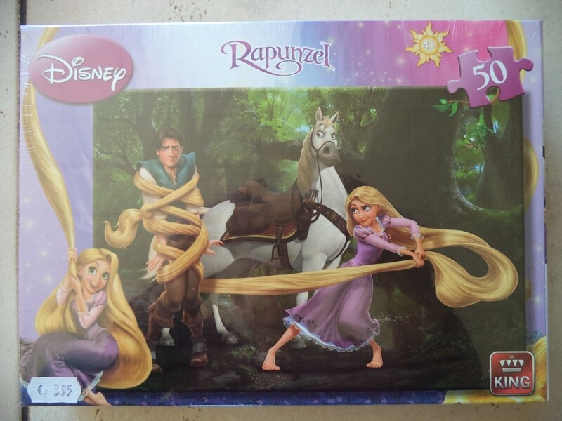 Rapunzel met paard puzzel 50st