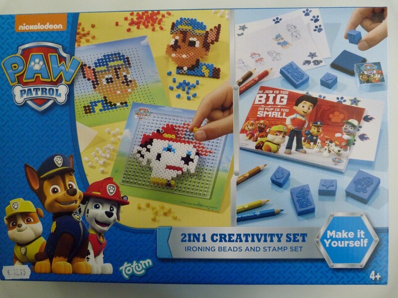 Paw Patrol 2 in 1 strijkkralen en stempelset