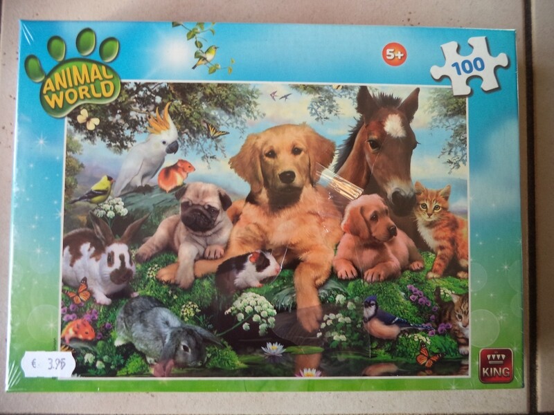 Animal world puzzel hond
