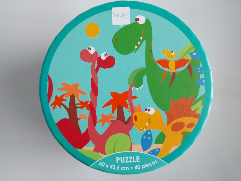 Scratch Contourpuzzel Dino Wereld 40st