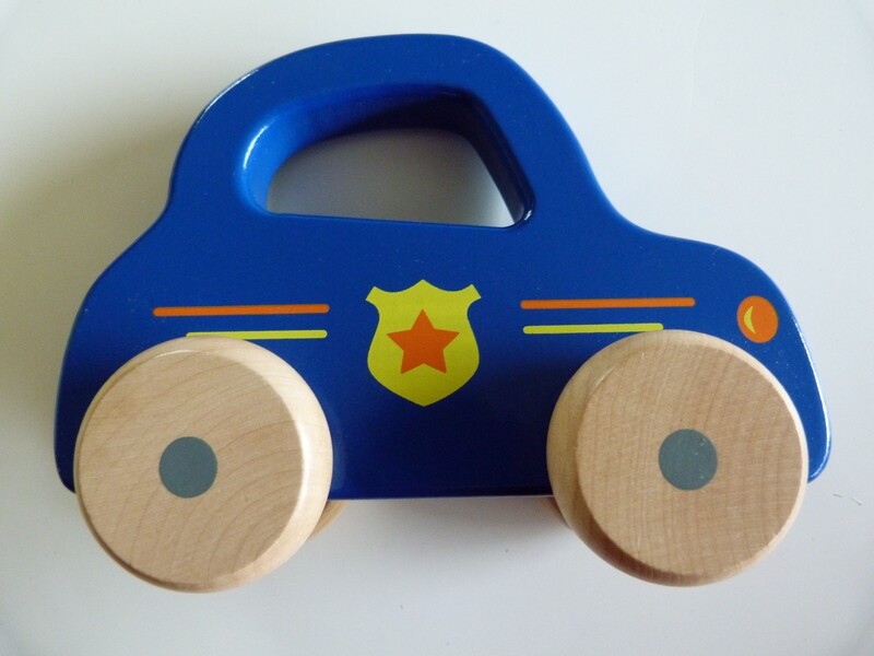 Jouéco Houten auto blauw