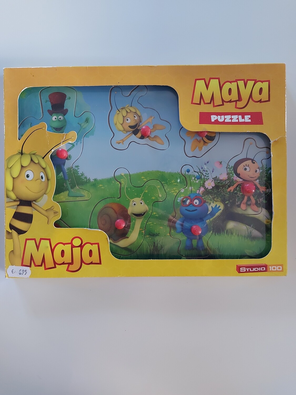 Houten noppenpuzzel Maja